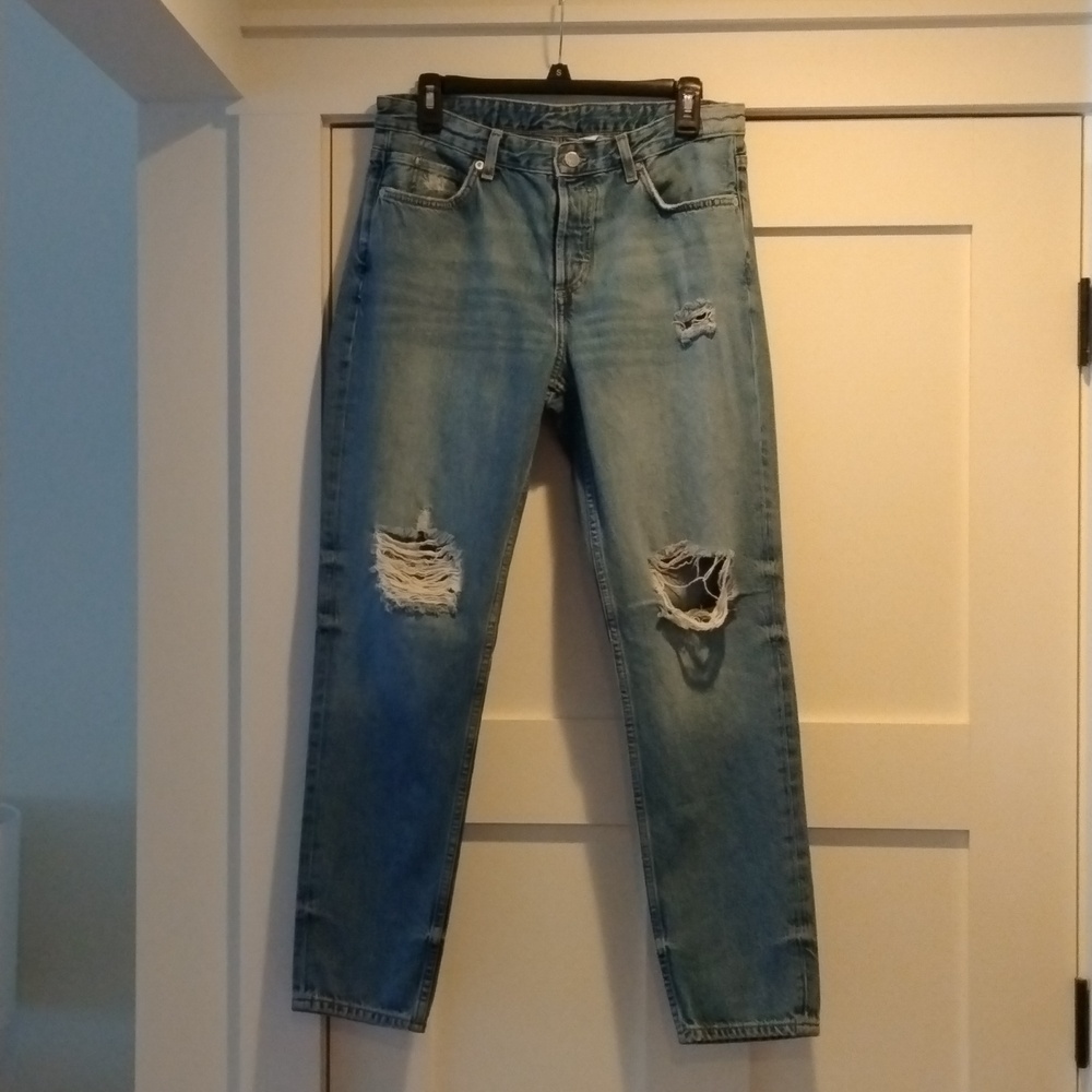 &Denim Boyfriend Jeans, Size 6